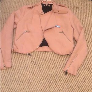 Pink bomber jacket